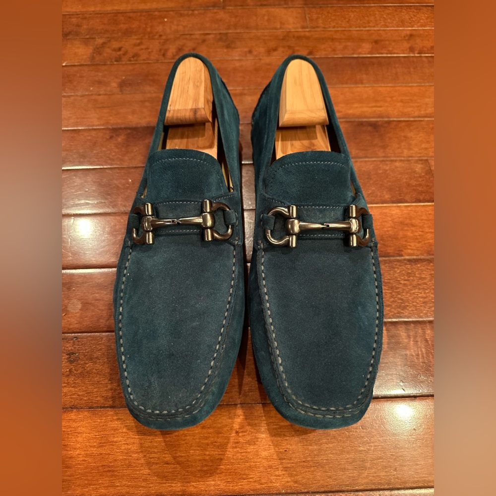 Ferragamo Men’s Suede Driver Shoe